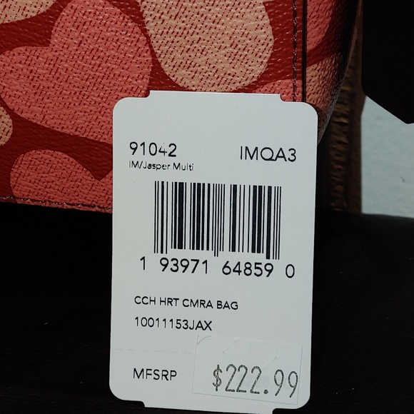 COACH Hearts Mini Camera Bag Style #91042 - Picture 6 of 7